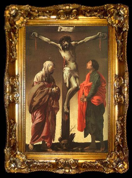 framed  Hendrick Terbrugghen The Crucifixion with the Virgin and St.John, ta009-2